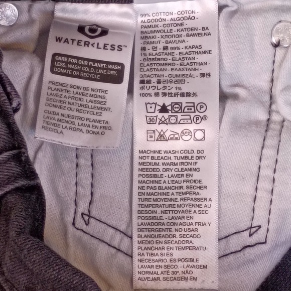 Levis 541 Athletic Taper Black Jeans Mens 32x34 Denim Pants Fits 32x31 - Picture 12 of 13